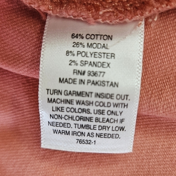 Ana Cropped Cotton Jean Jacket in Bohemian Rose Pink Size Medium NWT - Picture 6 of 10
